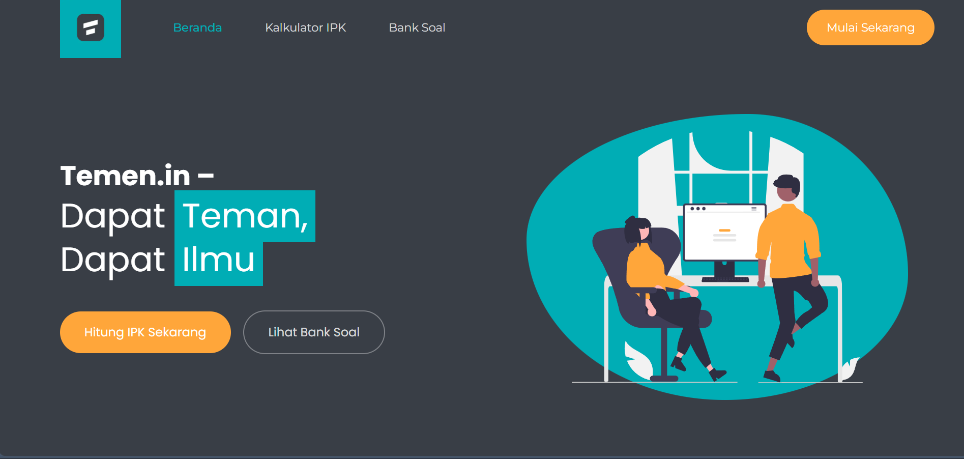 Temen.in Website Preview